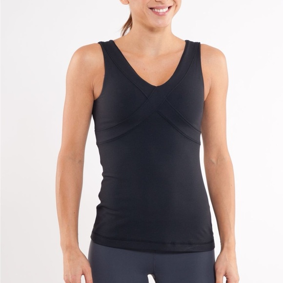 Lululemon Athletica Black V-Neck Sleeveless Top - Picture 1 of 3